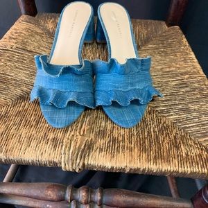 Loeffler Randall Denim Vera slide